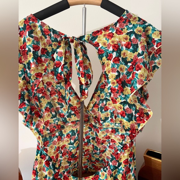 Floral Ruffle Mini Dress - Picture 4 of 5